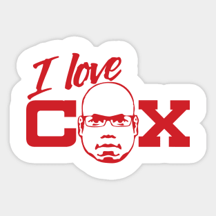 OH YES! OH YES! - Carl Cox Red Print Sticker